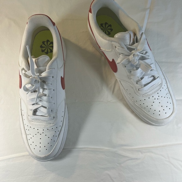 Nike Red Swoosh Court Vision Low Sneaker Size 10 - Picture 2 of 8